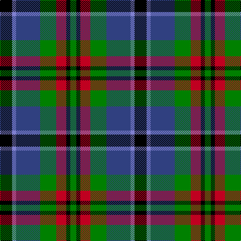 G/12 K8 R20 G32 Ba48 B8 K/24 tartan Tartan detail