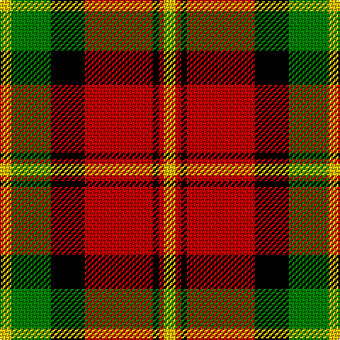 Y/8 G28 K24 R48 K4 R4 Y/8 tartan Tartan detail