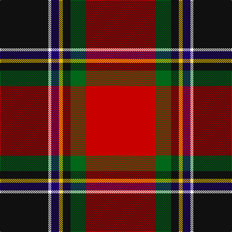 K/100 W6 DB16 Y8 K16 G32 R/144 tartan Tartan detail