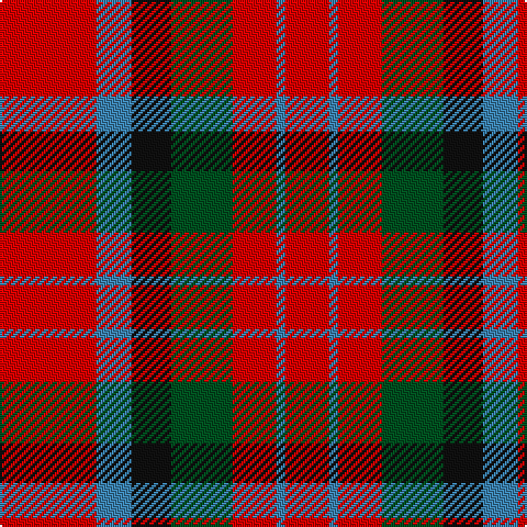 R/44 B16 K18 G28 R20 B4 R/20 tartan Tartan detail