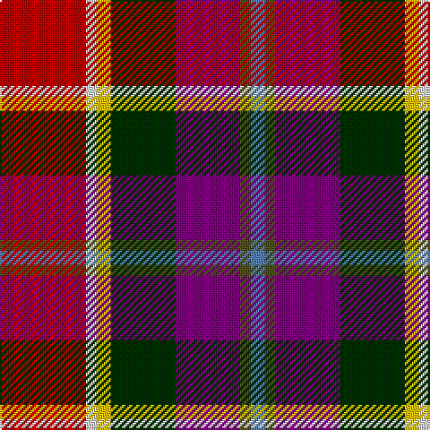 R/48 LN6 Y8 DG36 P36 T6 B/8 tartan Tartan detail