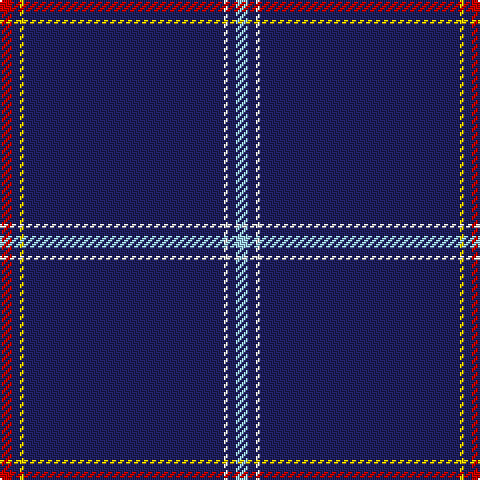 R/6 DB4 Y2 DB100 W2 DB4 LB/6 tartan Tartan detail