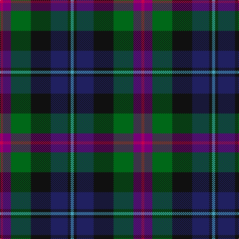 R/6 P16 G40 K40 DB34 K6 B/6 tartan Tartan detail