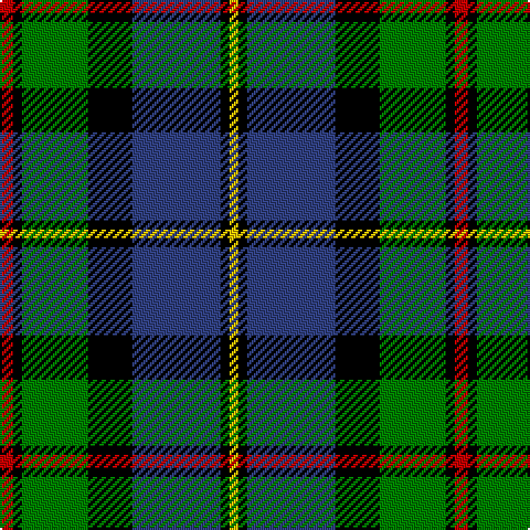 R/6 K4 G30 K20 B40 K4 Y/4 tartan Tartan detail