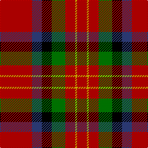 R/52 B16 K16 G22 R16 Y3 R/16 tartan Tartan detail