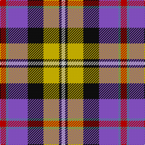 R/10 B4 P32 K26 Y26 K4 LN/6 tartan Tartan detail