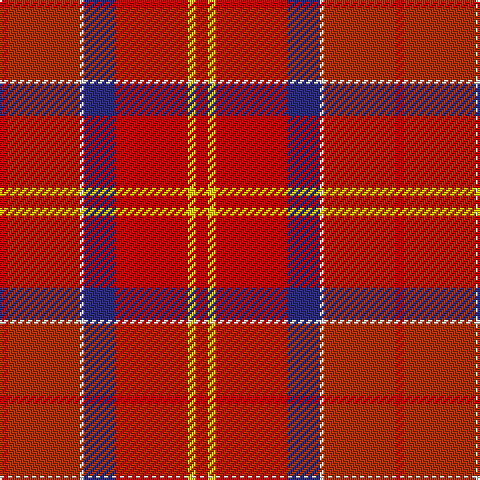 R/4 Ra36 W2 DB16 R36 Y4 R/6 tartan Tartan detail