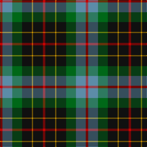 R/8 B32 G32 K32 DY4 K32 R/8 tartan Tartan detail