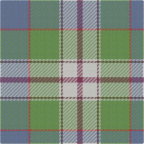 B/32 R2 LG32 W2 T2 W16 DR/6 tartan Tartan detail