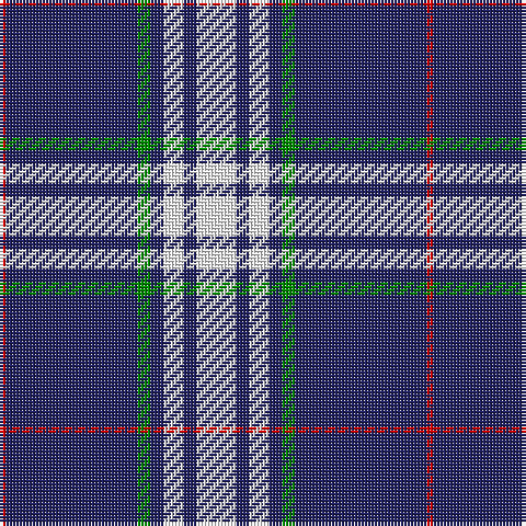 R/2 DB40 G4 DB4 W6 DB4 W/12 tartan Tartan detail