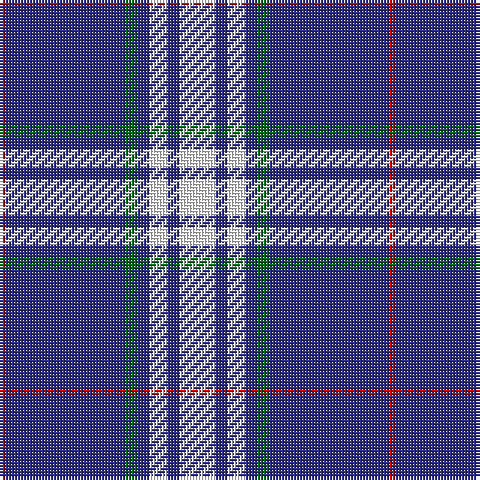 R/2 DB40 G4 DB4 W6 DB4 W/12 tartan Tartan detail