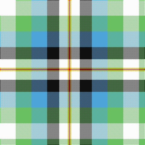 W/52 LG52 B52 K40 W28 Y4 R/4 tartan Tartan detail