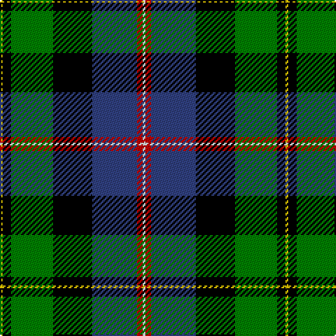 Y/2 K6 G30 K28 B32 R4 LN/2 tartan Tartan detail