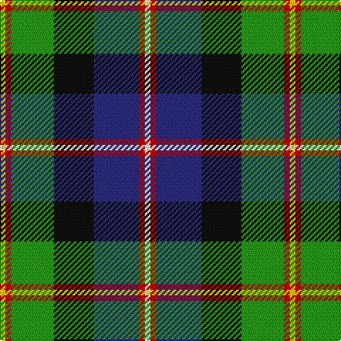 Y/4 R4 G30 K28 DB32 R4 W/4 tartan Tartan detail