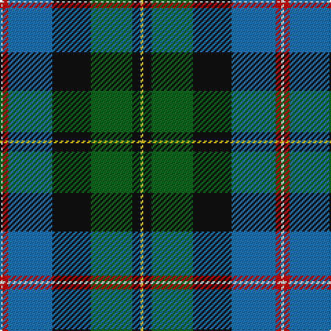 W/2 R4 B32 K28 G30 K6 Y/2 tartan Tartan detail