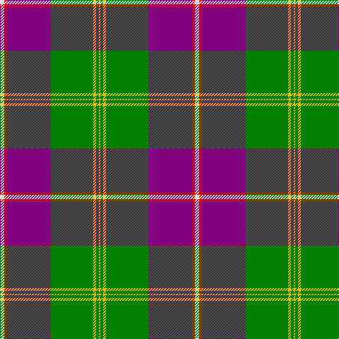 LN/6 R4 P62 G60 Y4 G4 Y/2 tartan Tartan detail