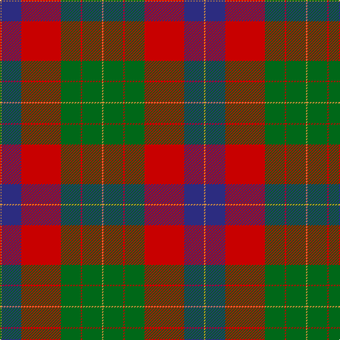 O/2 DB28 R56 G28 R2 G28 O/2 tartan Tartan detail