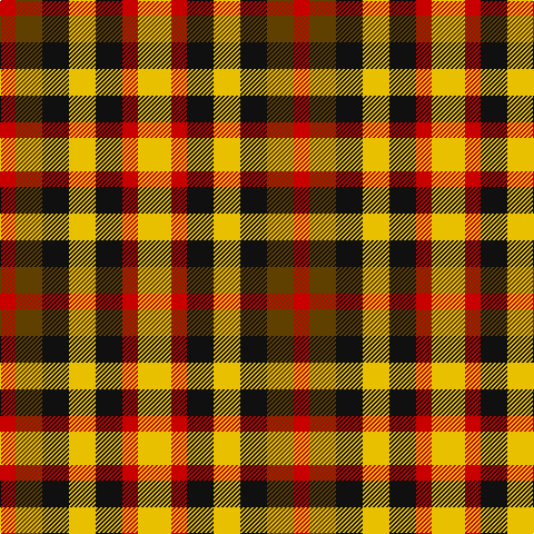 R/14 T24 K24 Y24 K24 R14 Y/30 tartan Tartan detail