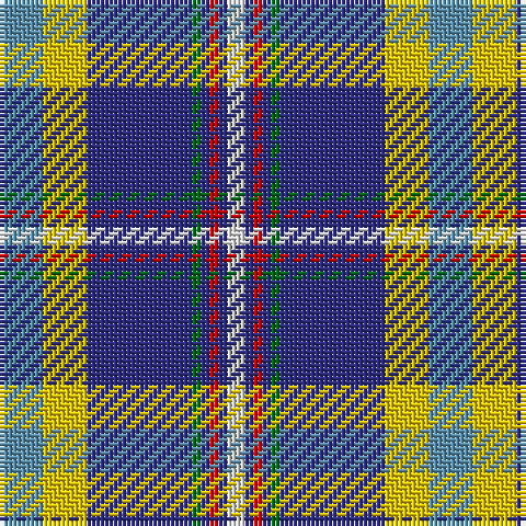 B/10 Y10 DB24 G2 DB2 R2 DB2 LN/4 tartan Tartan detail