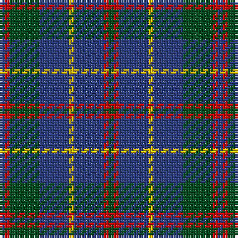 B/2 R2 G12 B12 Y2 B12 R2 G/2 tartan Tartan detail