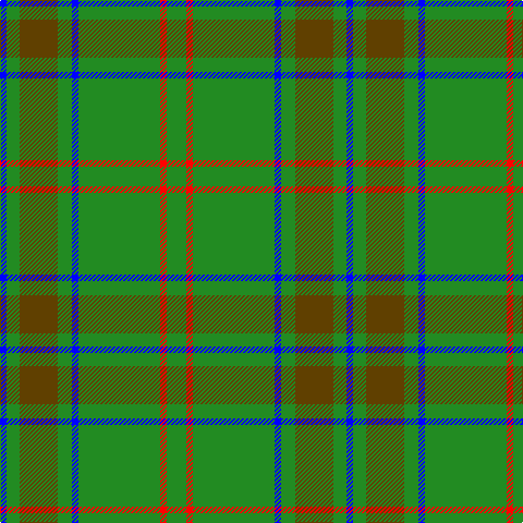 B/6 G12 T35 G13 B6 G75 R6 G/18 tartan Tartan detail