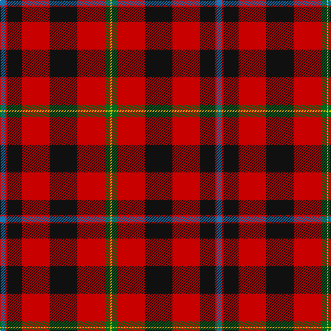 B/8 R2 K22 R40 K40 R40 G8 Y/2 tartan Tartan detail