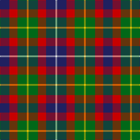 DB/32 R28 G32 Y6 G32 R28 DB32 LN/6 tartan Tartan detail