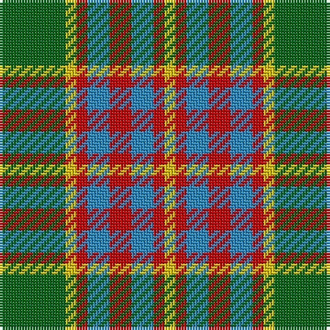 G/24 Y4 R4 B8 R8 B8 R4 Y/4 tartan Tartan detail