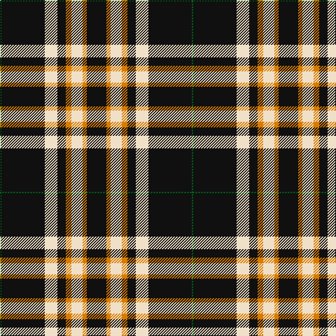 G/2 K62 W18 K12 O8 W16 O6 K/28 tartan Tartan detail