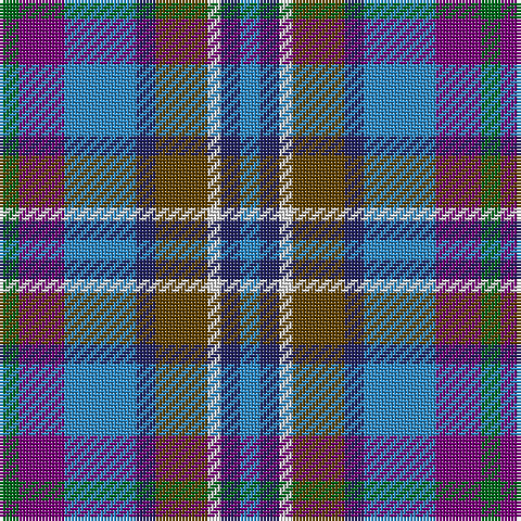 G/6 P14 B22 DB6 T16 LN4 DB6 B/6 tartan Tartan detail
