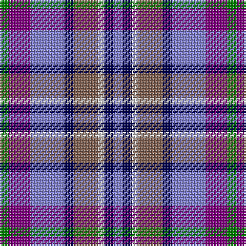 G/6 P14 B22 DB6 LT16 LN4 DB6 B/6 tartan Tartan detail