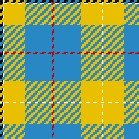 K/10 W4 Y72 B94 R6 B94 Y72 W/4 tartan Tartan detail
