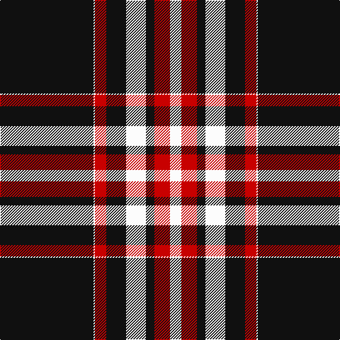 K/132 W2 R16 K28 W28 K12 R22 W/16 tartan Tartan detail