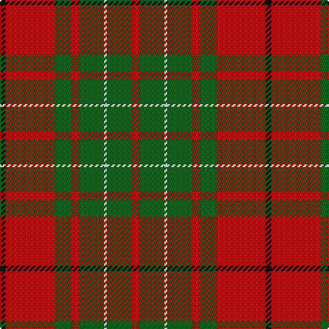 K/4 R36 G12 R6 G18 W2 G18 R/6 tartan Tartan detail