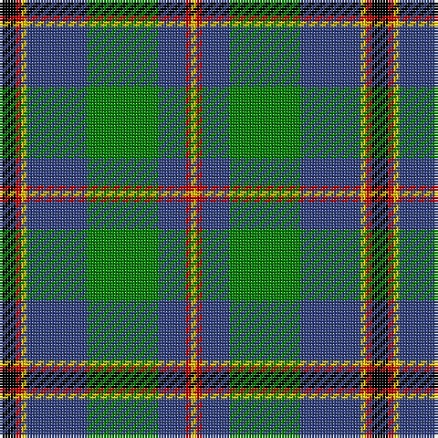 K/6 R2 Y2 B22 G26 B10 R2 Y/2 tartan Tartan detail
