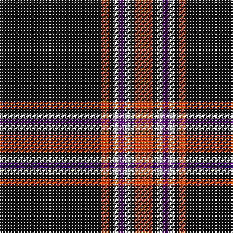 K/70 R5 K3 N4 P4 N4 K3 R/12 tartan Tartan detail