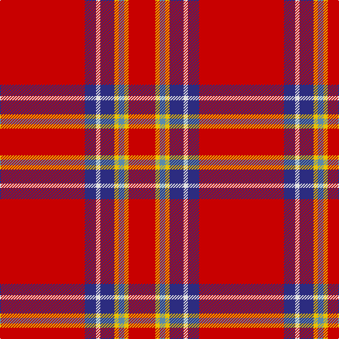 R/120 DB16 LN6 DB20 Y6 B8 Y6 R/38 tartan Tartan detail