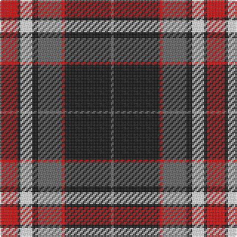 R/12 K2 W8 K4 N16 R2 K31 N/2 tartan Tartan detail