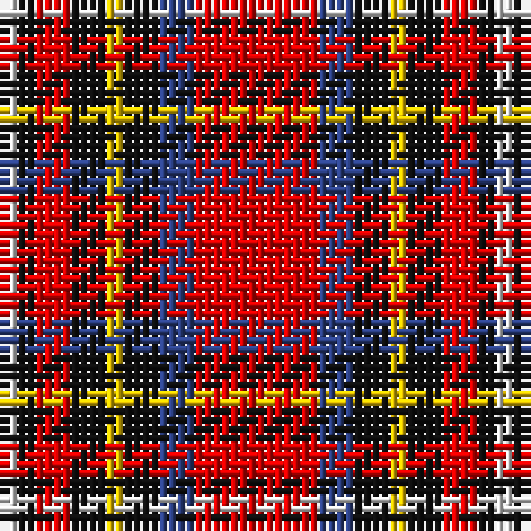 LN/2 K2 R4 K4 Y2 K4 B4 R/14 tartan Tartan detail