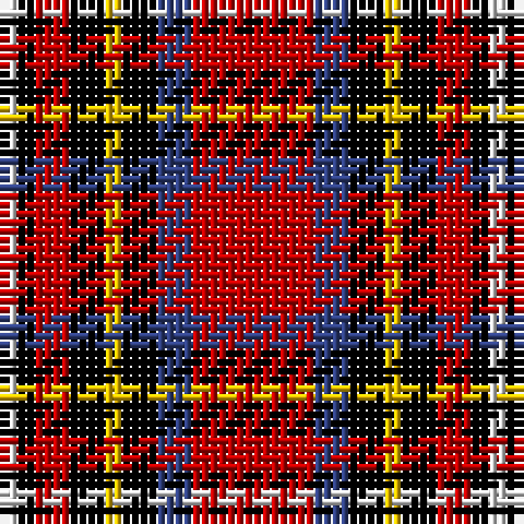 LN/2 K2 R4 K4 Y2 K4 B4 R/14 tartan Tartan detail