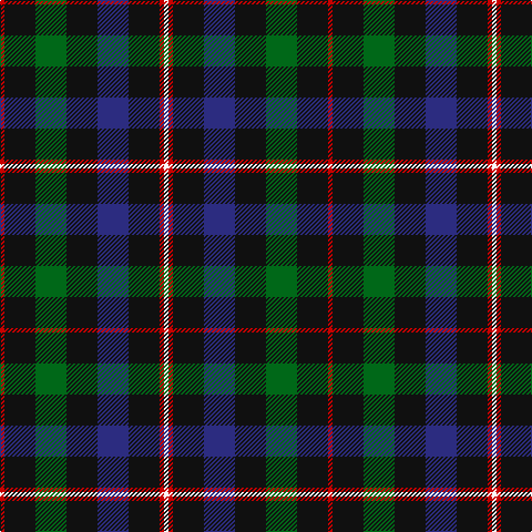 R/4 K28 G28 K28 DB28 K28 R4 W/4 tartan Tartan detail