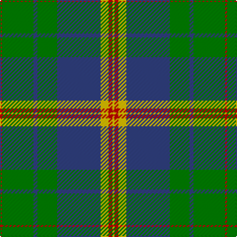 R/2 G32 B4 G20 B44 Y8 R4 Y/2 tartan Tartan detail