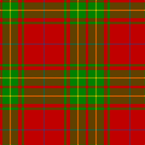 B/4 R64 G8 R12 G24 Y4 G24 R/8 tartan Tartan detail