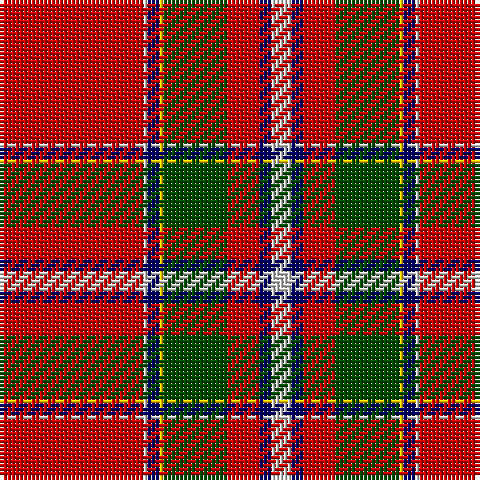 R/36 N1 DB3 Y1 G16 R8 DB3 N/5 tartan Tartan detail