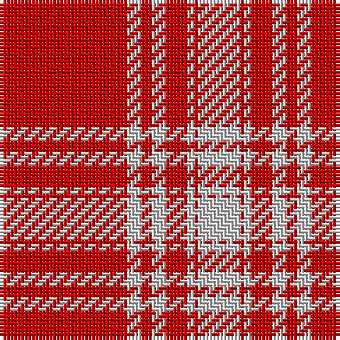 R/36 N4 R3 N4 R6 N2 R1 N/12 tartan Tartan detail