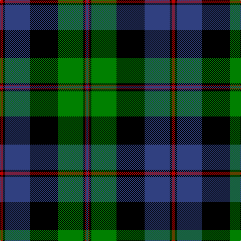 B/4 R2 K4 G50 K56 B50 K4 R/6 tartan Tartan detail