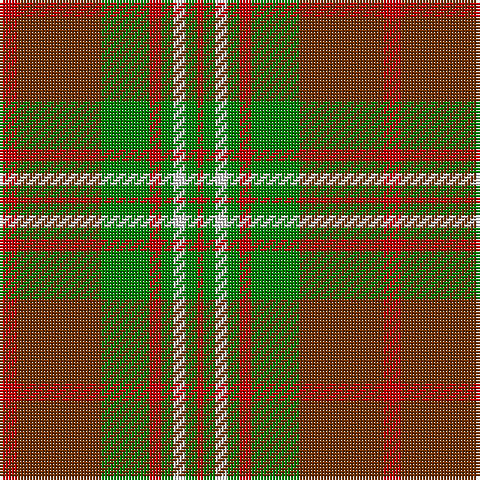 R/6 T28 G16 R4 G4 LN4 G4 R/2 tartan Tartan detail