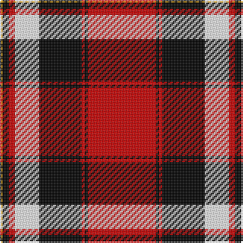 DY/2 K4 R4 W16 K28 R2 K2 R/45 tartan Tartan detail
