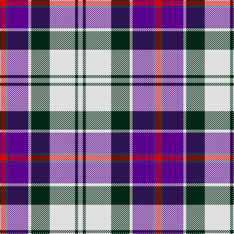 R/12 B4 P42 LN6 DG38 LN52 DG6 LN/10 tartan Tartan detail