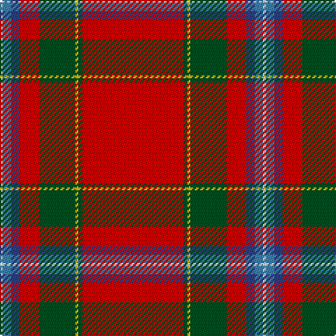 LN/2 Ba6 B6 R14 G26 Y2 G3 R/72 tartan Tartan detail
